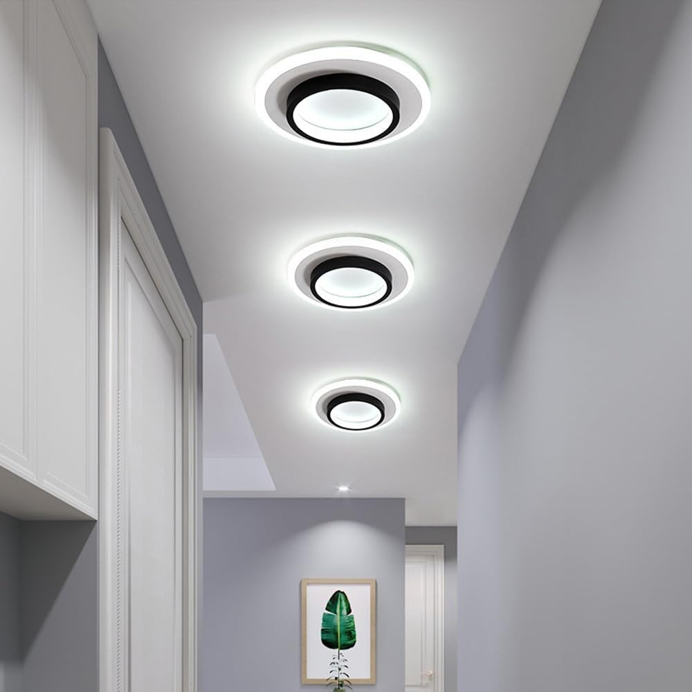 Round Metal Acrylic LED Hallway Ceiling Lights