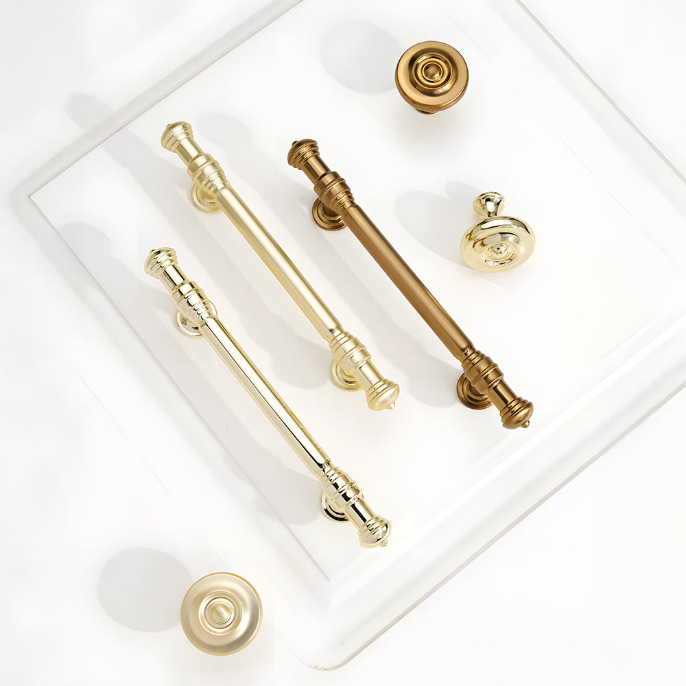Luxury French Gold Wardrobe Door Cabinet Drawer Handles