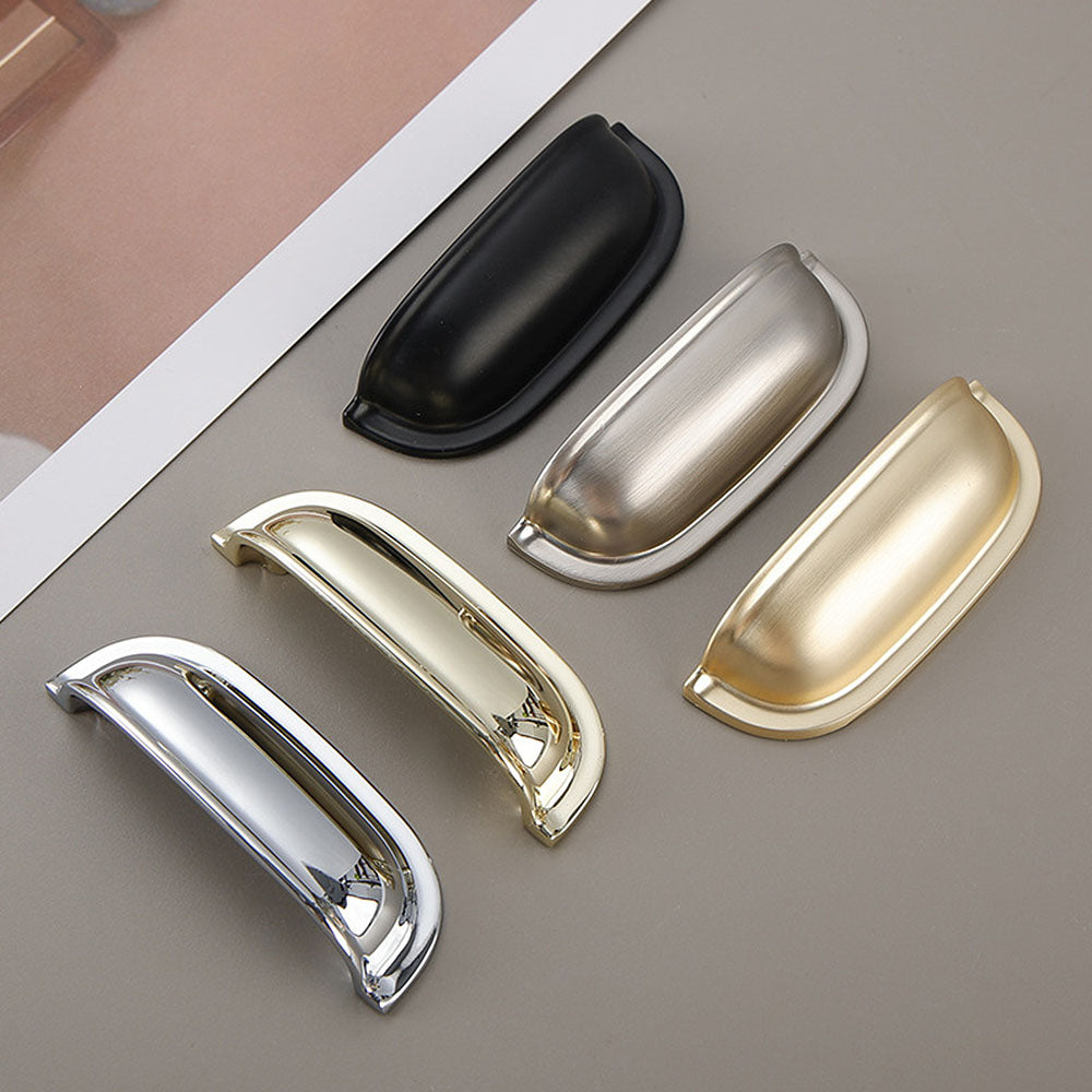 Classic Modern Zinc Alloy Kitchen Cabinet Drawer Cup Handles