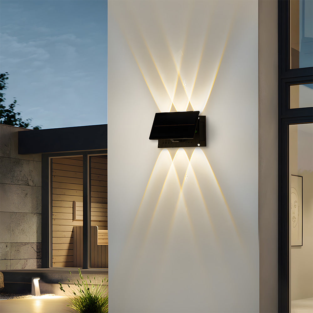 IP65 Up & Down Waterproof External Solar Garden Wall Lamp