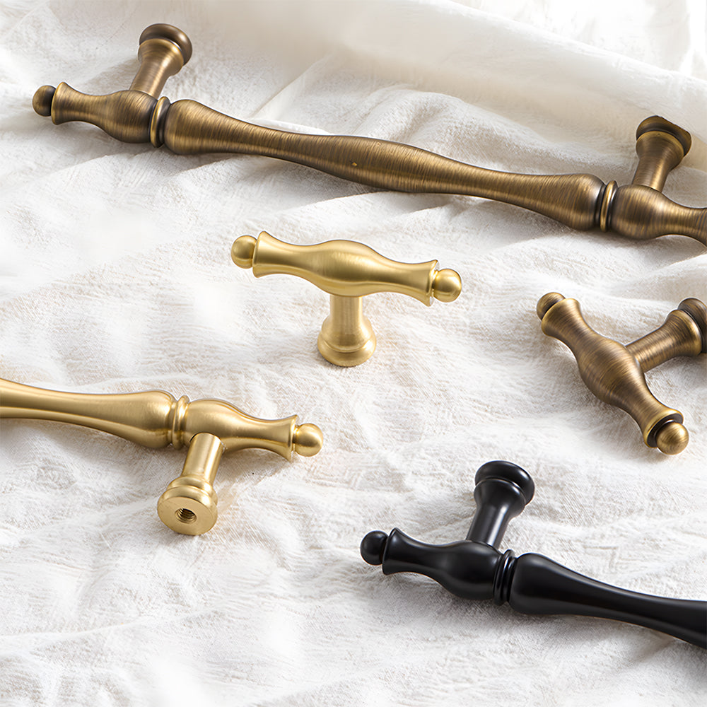 French Style Solid Brass Cabinet Drawer Handles