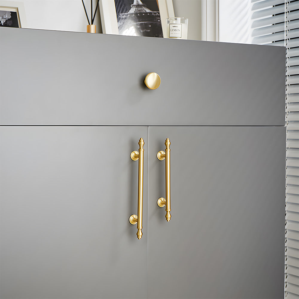 Modern Luxurious Gold Solid Drawer Handle
