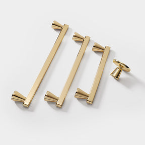 Modern Minimalist Gold and Grey Cabinet Handles