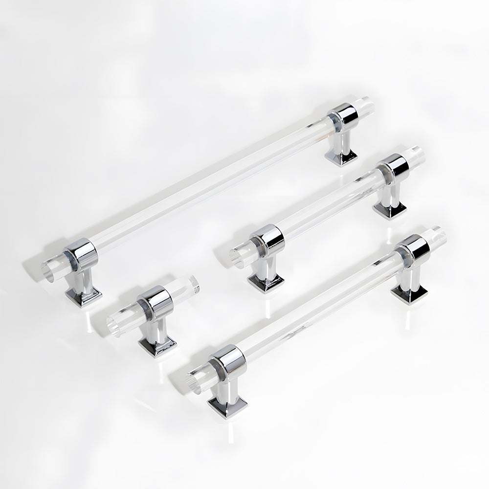 Modern Transparent Acrylic Wardrobe Door Handle