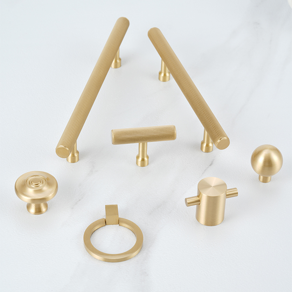 Gold Wardrobe Drawer Cabinet Pulls and Knobs