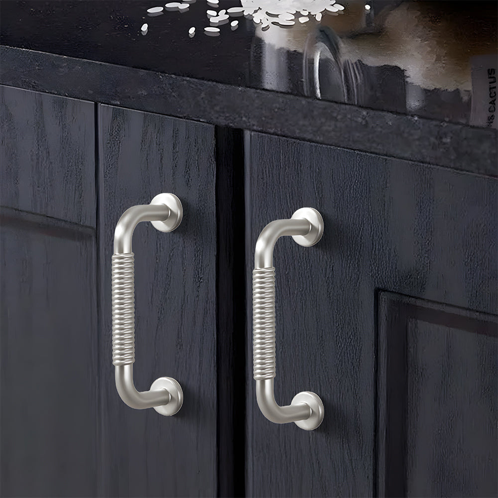 Modern Threaded Wardrobe Kitchen Cabinet Handles