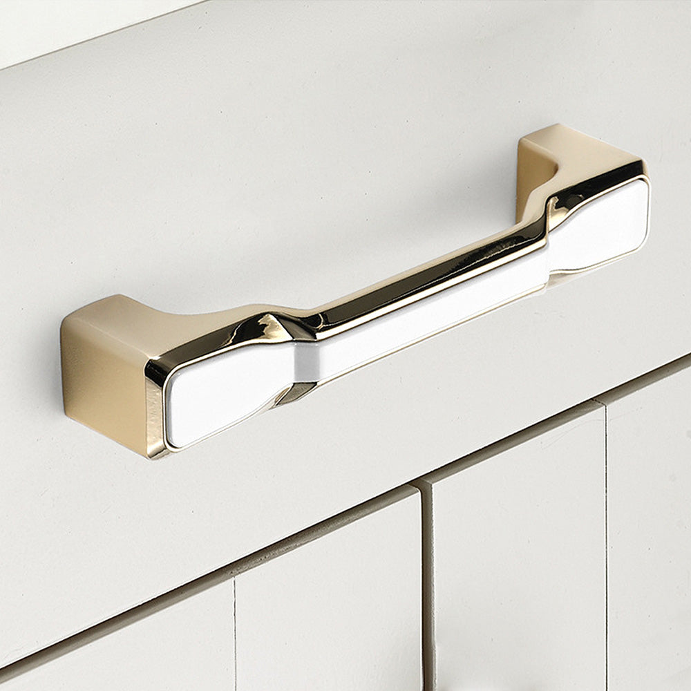 Simple Gold Round Corner Cabinet Handle