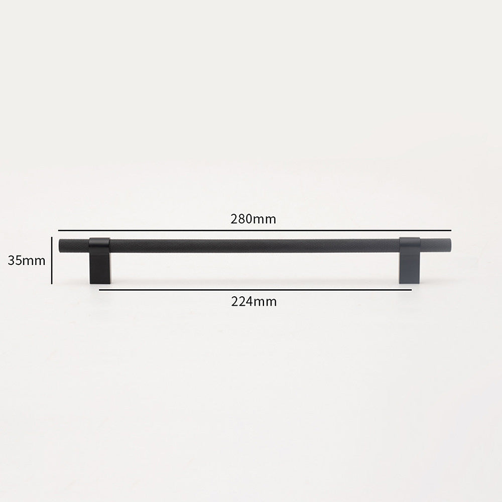 Simple Black Gold Long Pull Cabinet Door Handle