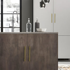 Simple Gold Brass Cabinet Handles