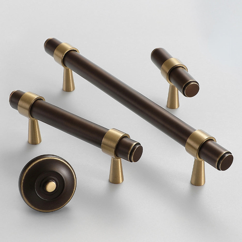 Retro Elegant Brass Kitchen Cabinet Handles And Knobs