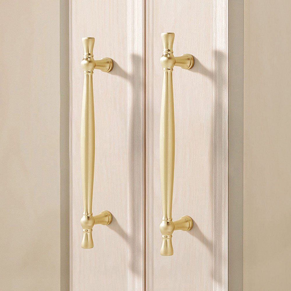 Simple Retro Gold Solid Zinc Alloy Cabinet Handles And Drawer Knobs