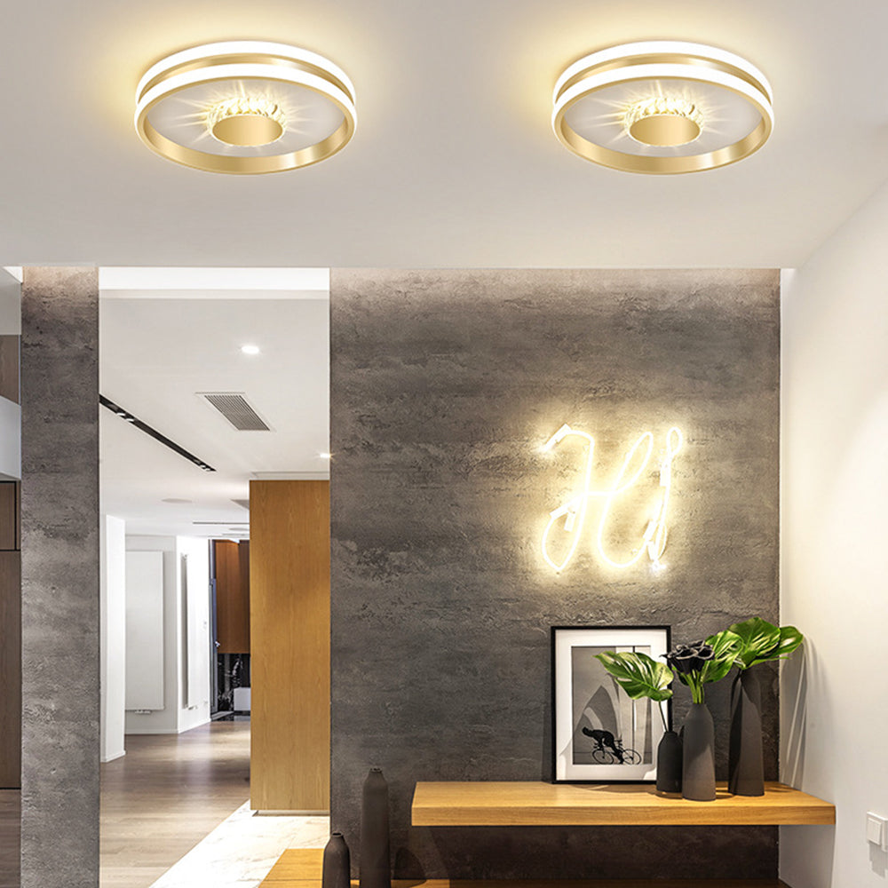 Hallway Crystal LED Ceiling Lighting