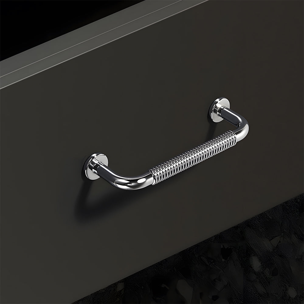 Modern Threaded Wardrobe Kitchen Cabinet Handles