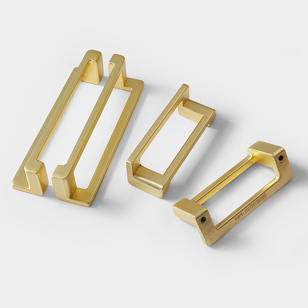 Contemporary Simple Zinc Alloy Cabinet Drawers Pulls