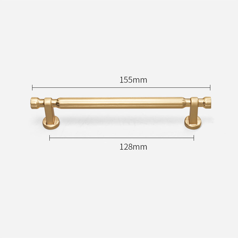 Modern T-Bar Gold Cabinet Handles