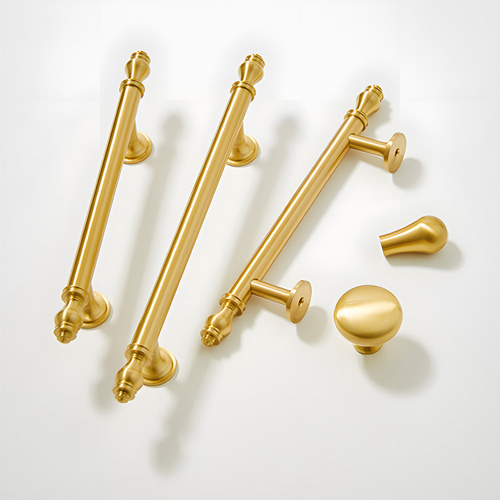 Modern Luxurious Gold Solid Drawer Handle