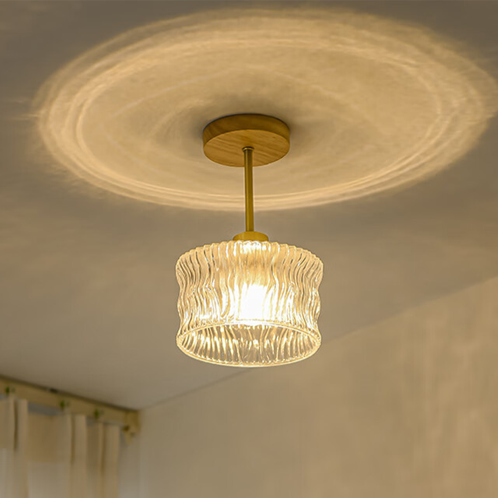 Flower Glass Hallway Ceiling Lighting
