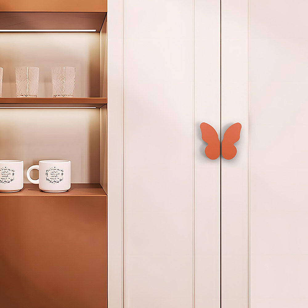 Butterfly-Shaped Colorful Decorative Cabinet Handle