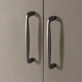 Modern Simple Zinc Alloy Bow Gold Grey Cabinet Drawer Handles