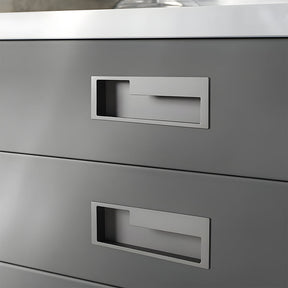 Left Right Hidden Slotted Recessed Handles