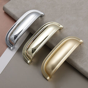 Classic Modern Zinc Alloy Kitchen Cabinet Drawer Cup Handles