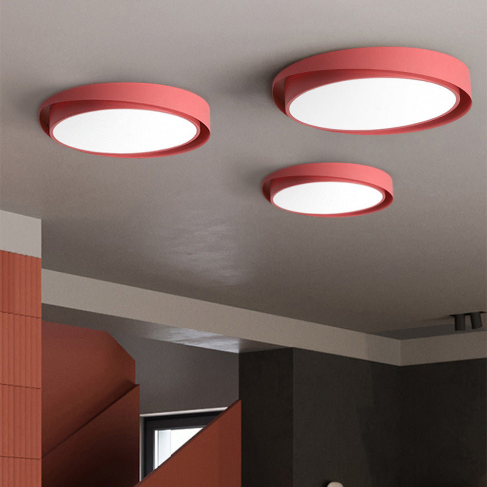 Colorful Contemporary Round LED Ceiling Lights