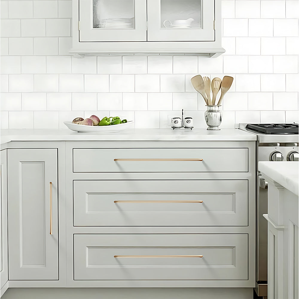 Simple Aluminum Alloy Round Arc Cabinet Handle
