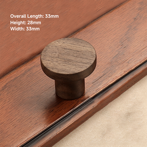 Simple Drawer Log Wind Solid Wood Cabinet Handles and Knobs