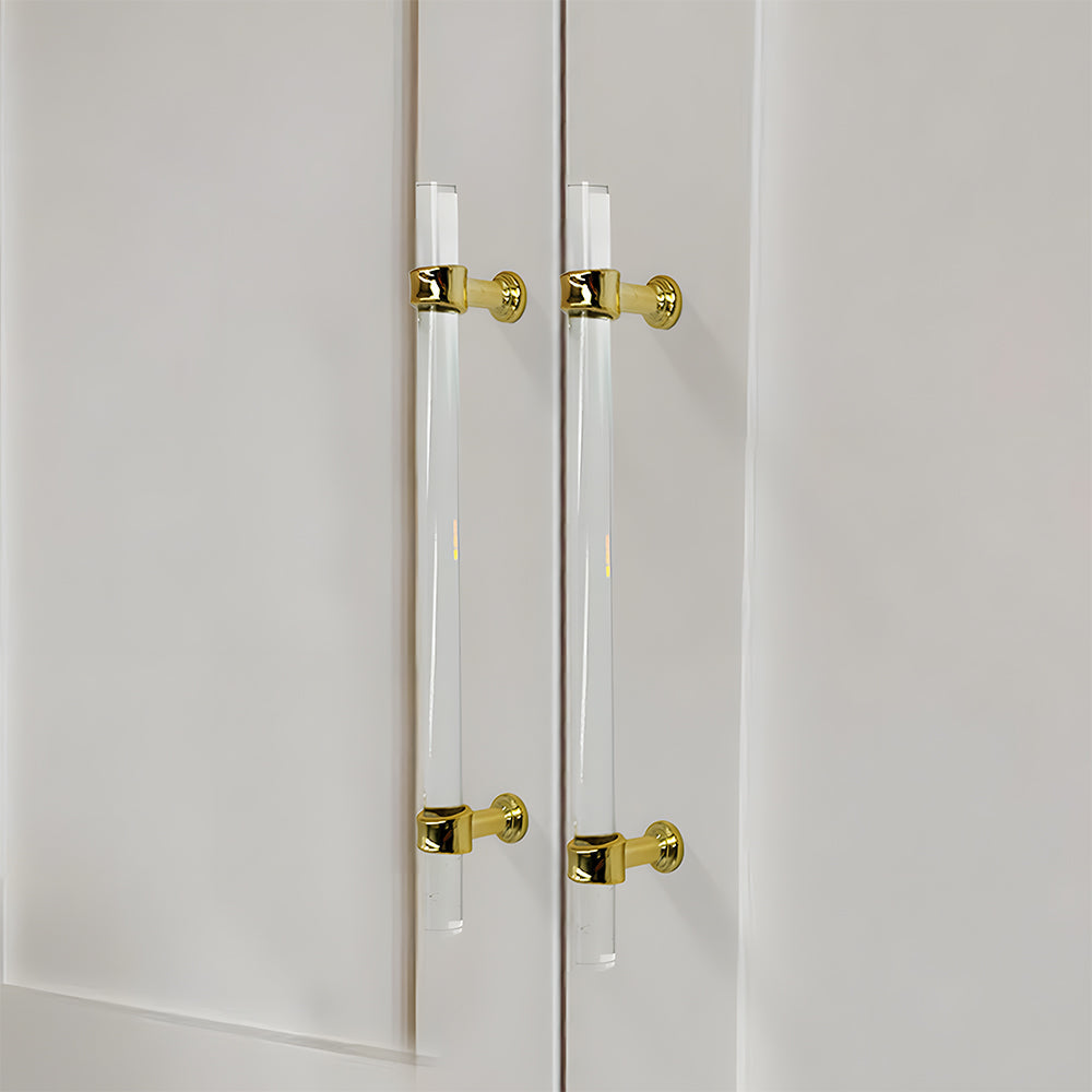 Simple Acrylic Transparent Bathroom Cabinet Handles
