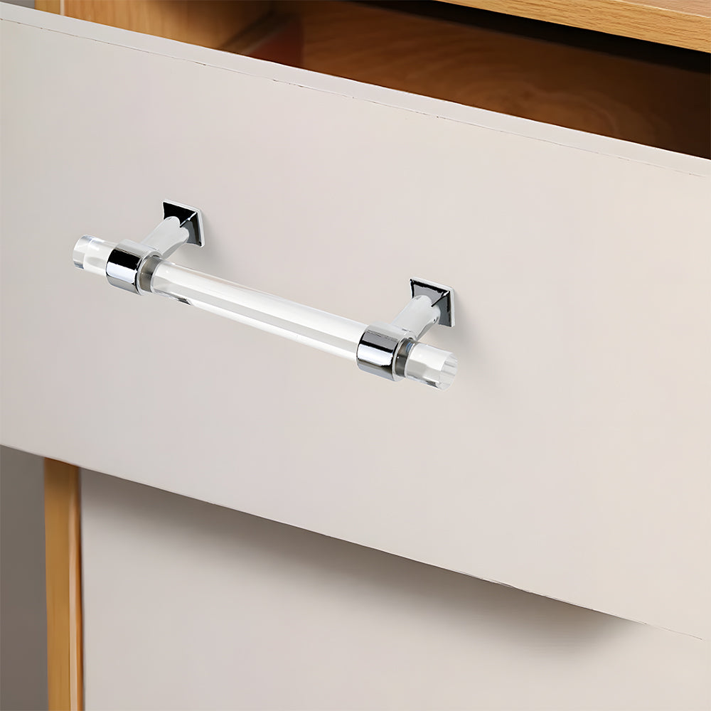 Modern Transparent Acrylic Wardrobe Door Handle