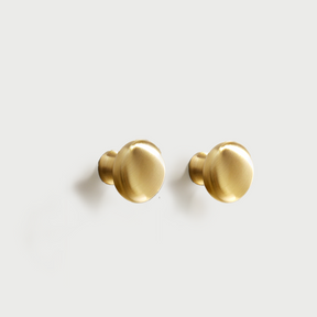 Modern Brass Gold Mushroom Head Cabinet Knobs