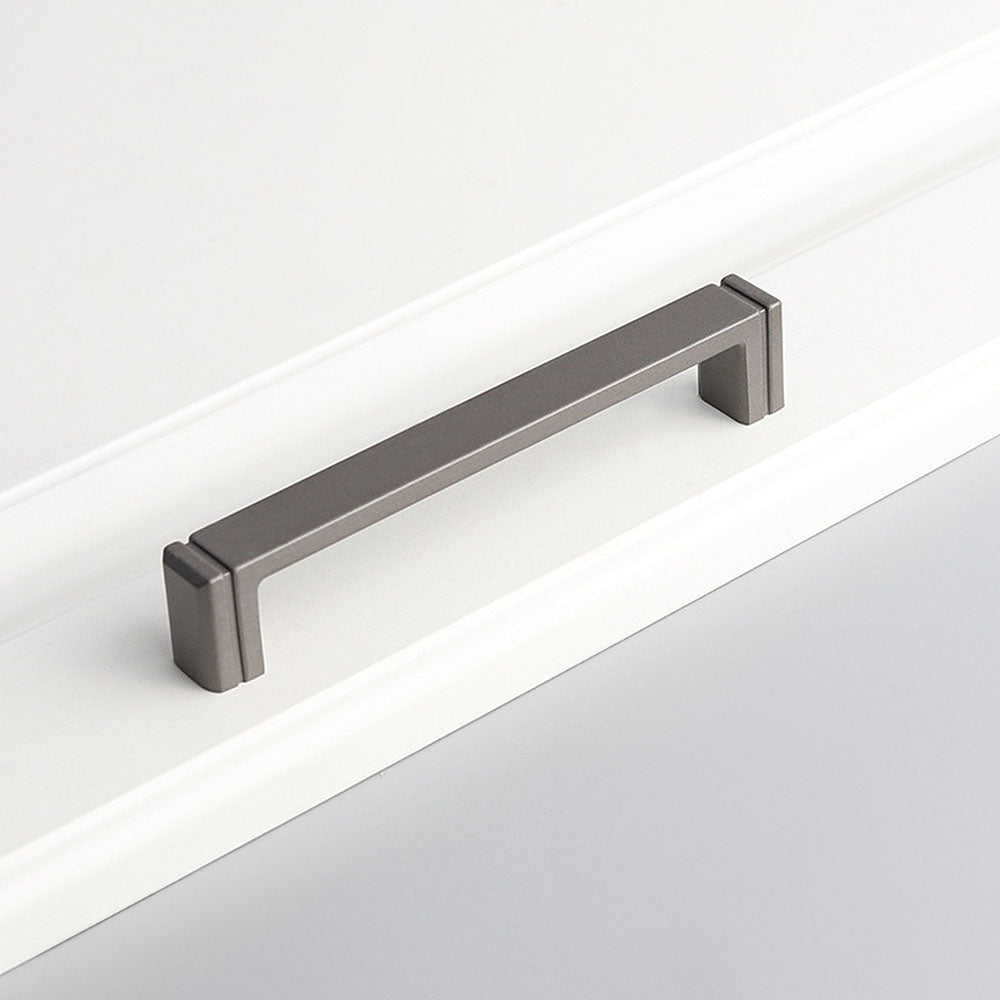 Modern Minimalist Zinc Alloy Square Cabinet Handle