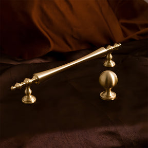 Retro Gold Brass Wardrobe Handles And Knobs