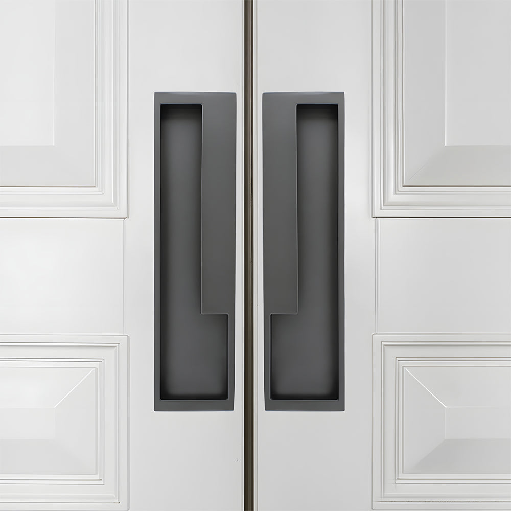 Left Right Hidden Slotted Recessed Handles