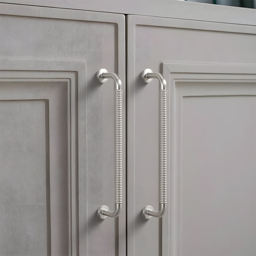 Modern Threaded Wardrobe Kitchen Cabinet Handles