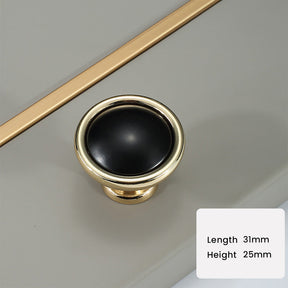 Modern Simple Wardrobe Handle Zinc Alloy Gold&Black Cabinet Pulls