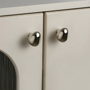 Organic Pebble Brushed Mushroom Cupboard Knobs