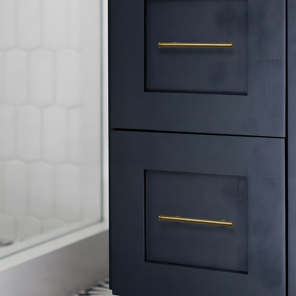 Simple Gold Brass Cabinet Handles