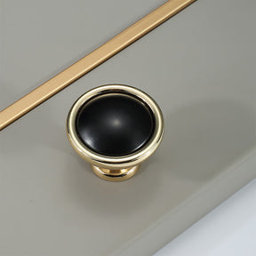 Modern Simple Wardrobe Handle Zinc Alloy Gold&Black Cabinet Pulls