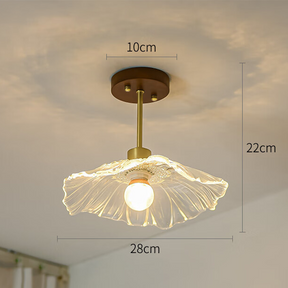 Flower Glass Hallway Ceiling Lighting