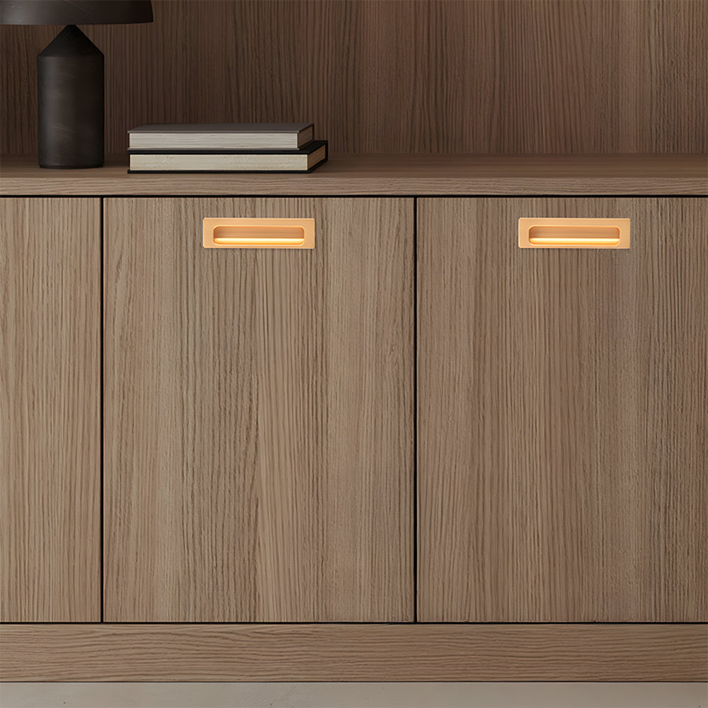 Retro Invisible Recessed Finger Edge Pull Cabinet Handles