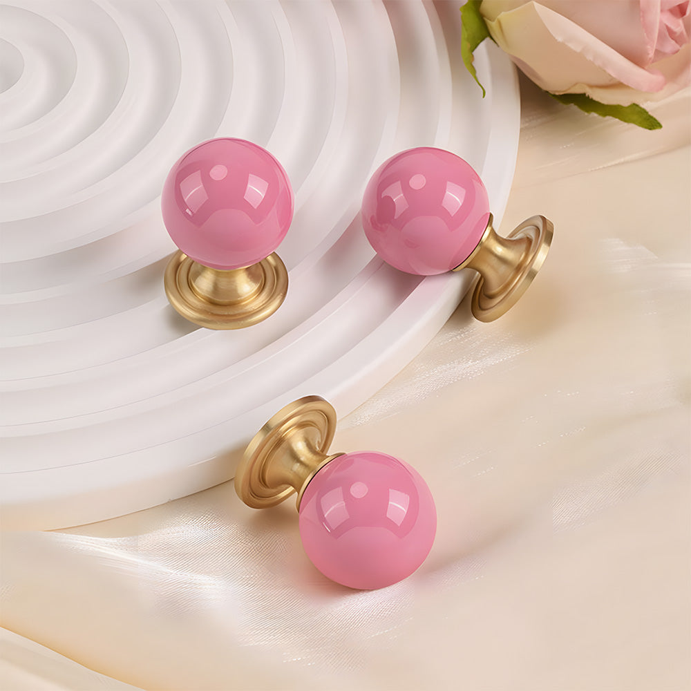 Creative Brass Ball Cabinet Drawer Knobs
