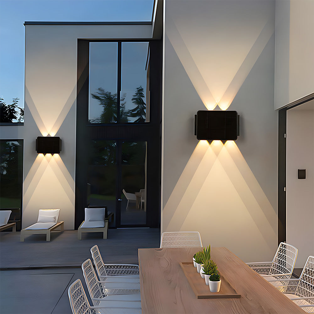 IP65 Black Up Down Waterproof Outdoor Wall Light