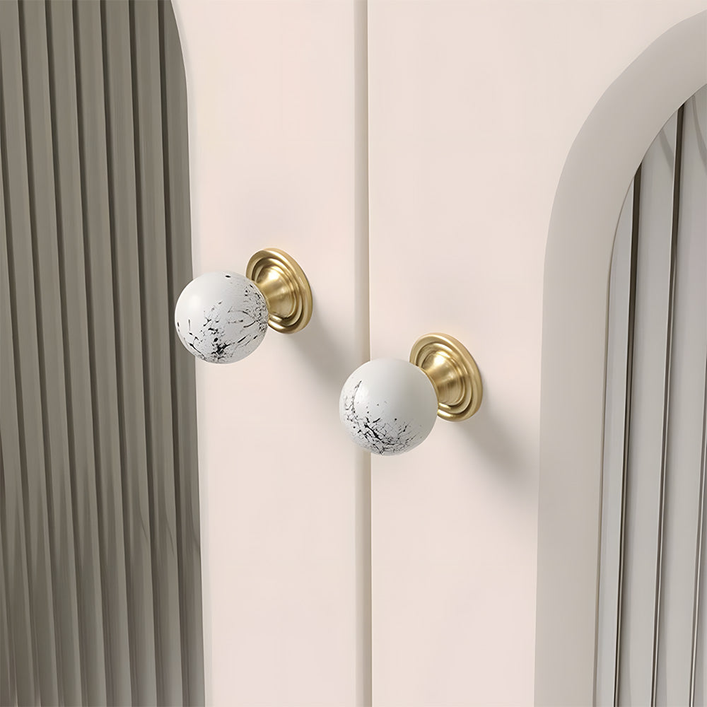 Creative Brass Ball Cabinet Drawer Knobs