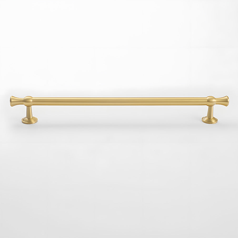 Smooth Brass Gold Solid Wardrobe Pull Handles