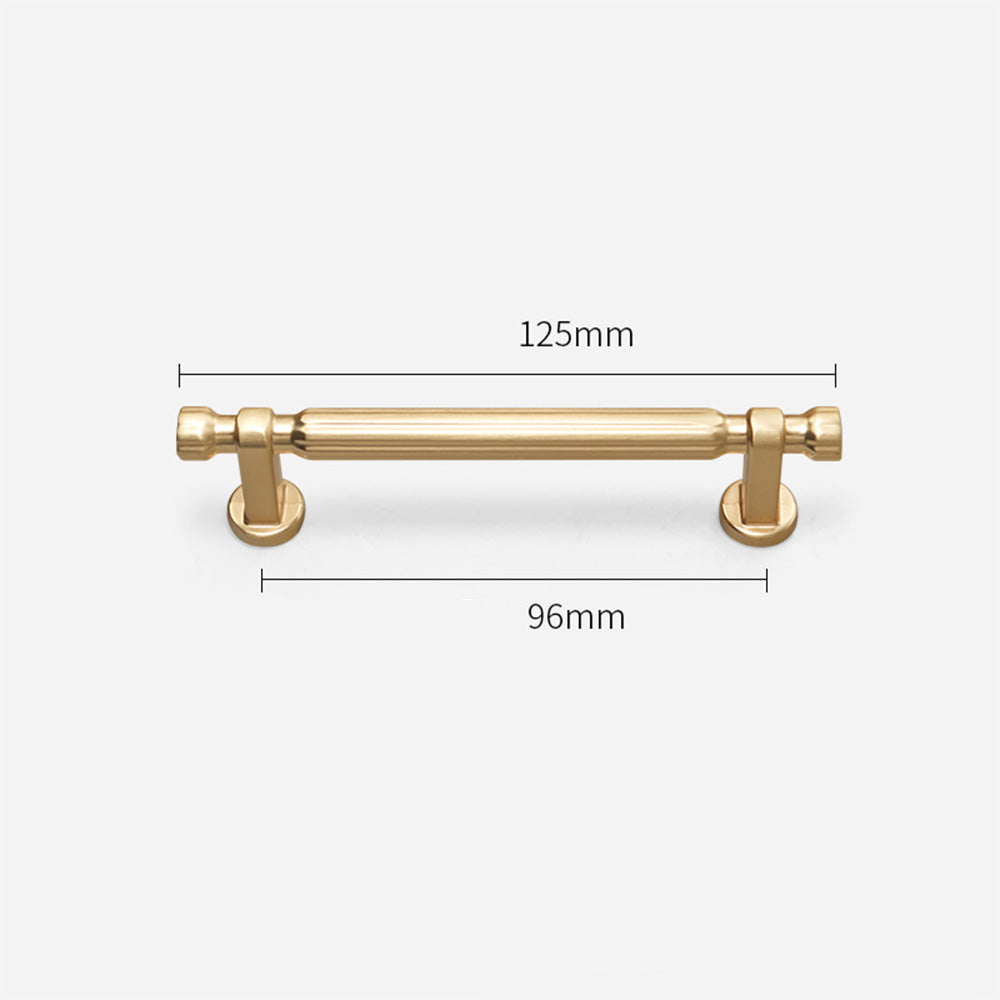 Modern T-Bar Gold Cabinet Handles