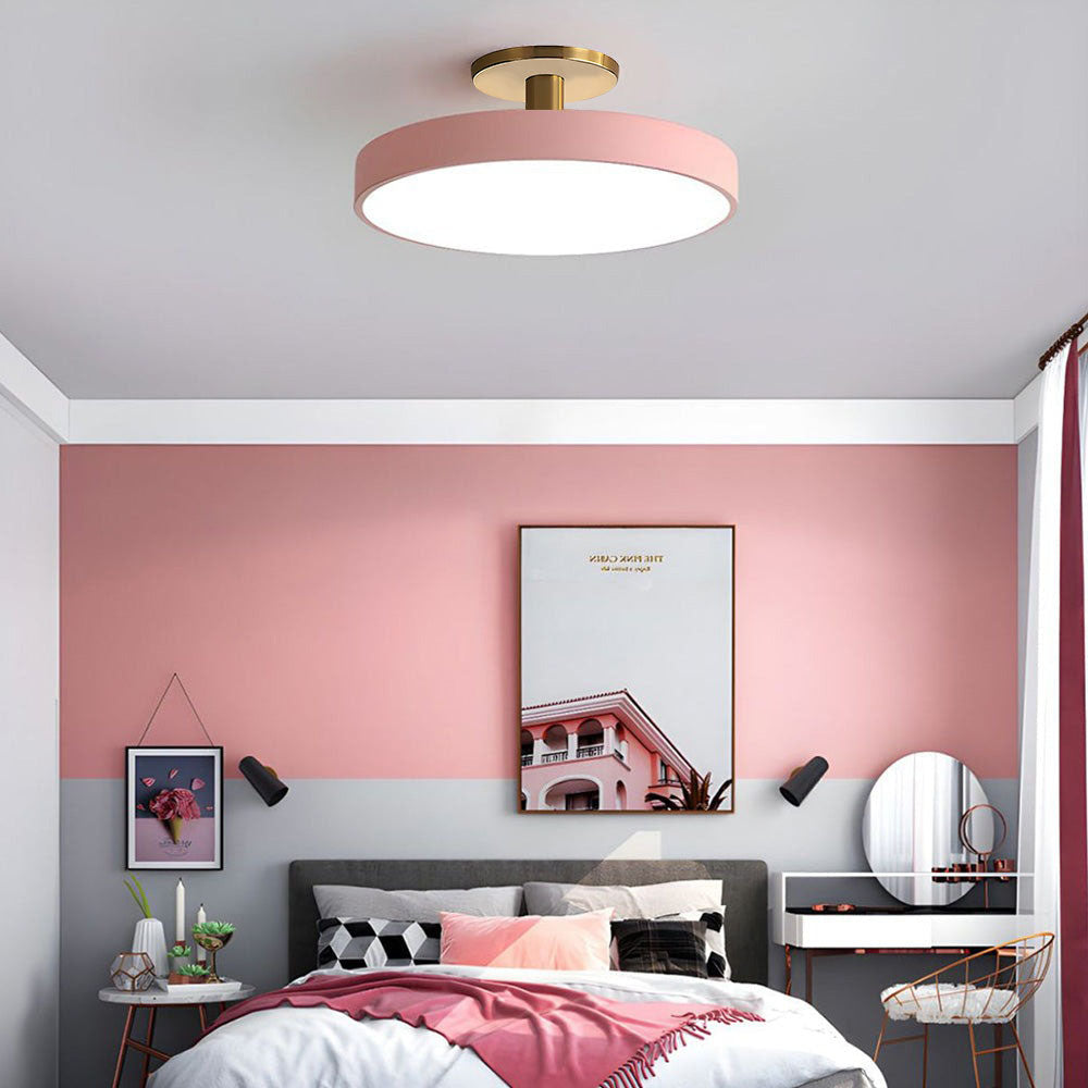 Modern Round Living Room Flush Mount Ceiling Light