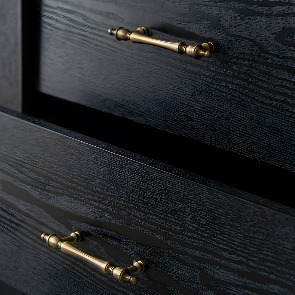 Vintage Brass Wardrobe Cabinet Door Handles