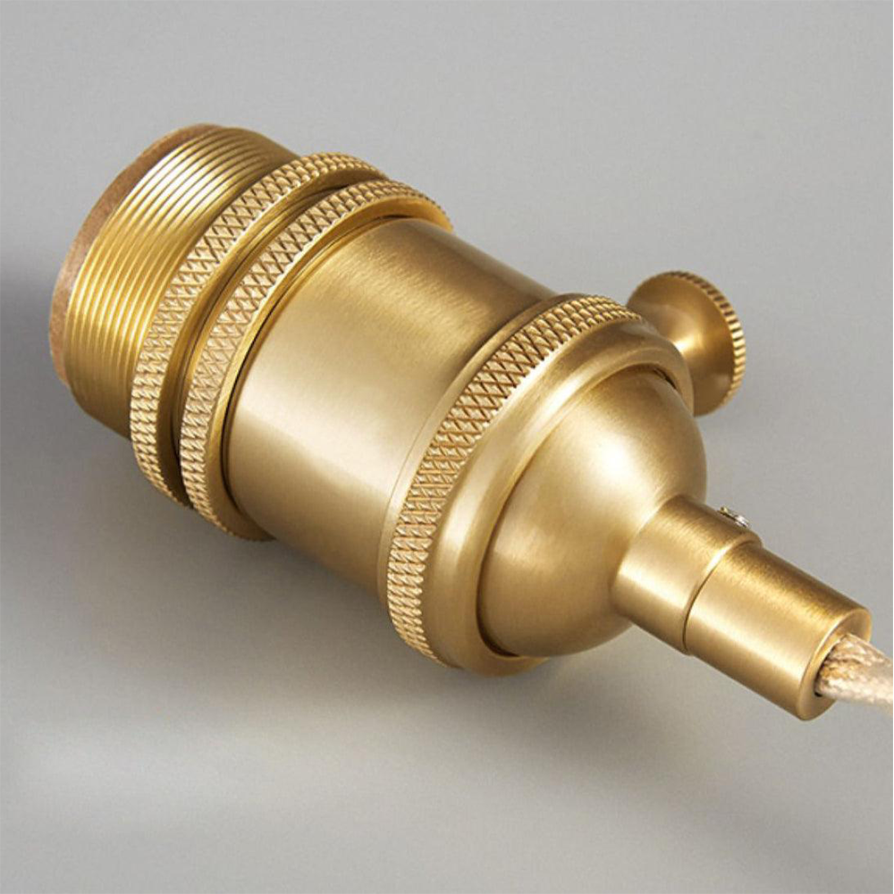 Vintage Glass Ribbed Pendant Light