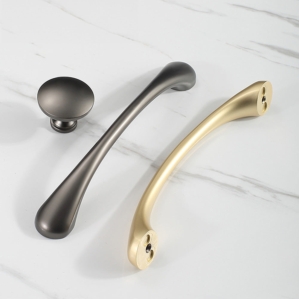 Simple Gold Cabinet Modern Zinc Alloy Handles